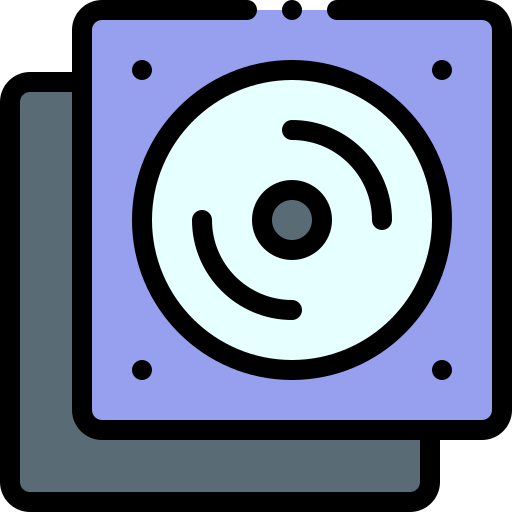 cd Detailed Rounded Lineal color icon