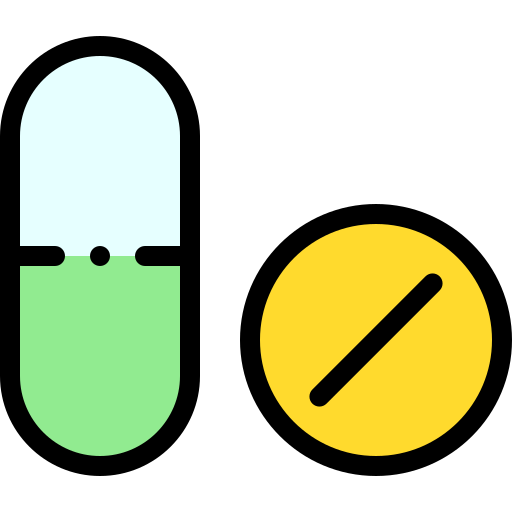 farmaco Detailed Rounded Lineal color icona