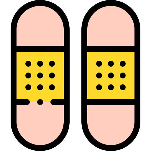 Bandage Detailed Rounded Lineal color icon