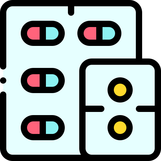 medizin Detailed Rounded Lineal color icon