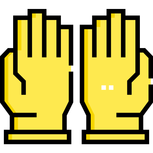 rękawiczki do czyszczenia Detailed Straight Lineal color ikona