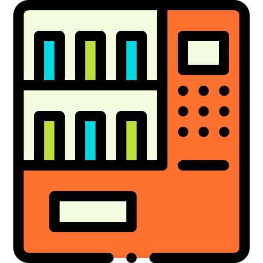 Торговый автомат Detailed Rounded Lineal color иконка