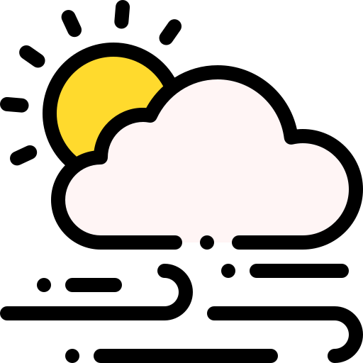 曇り Detailed Rounded Lineal color icon