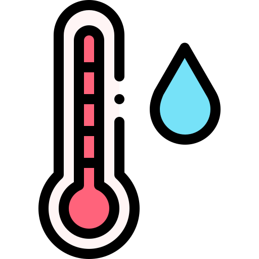Temperature Detailed Rounded Lineal color icon