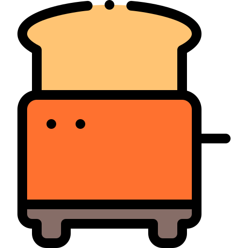 toaster Detailed Rounded Lineal color icon