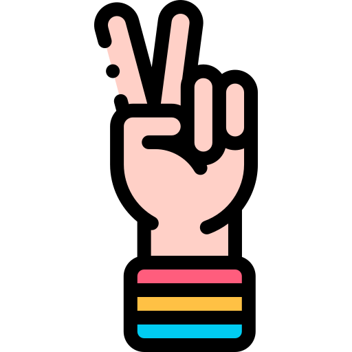 Peace Detailed Rounded Lineal color icon
