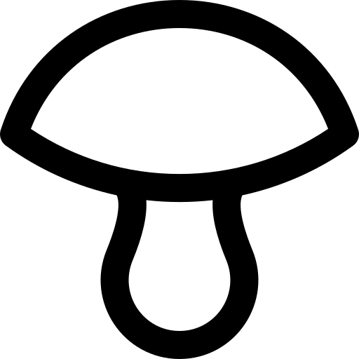 paddestoel Super Basic Rounded Lineal icoon