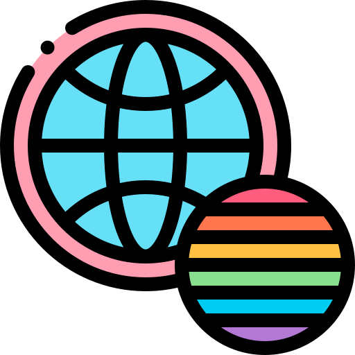 Światowy dzień dumy Detailed Rounded Lineal color ikona