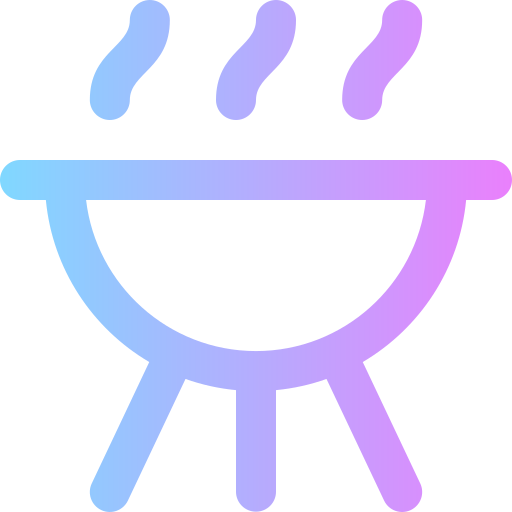 grill Super Basic Rounded Gradient icon