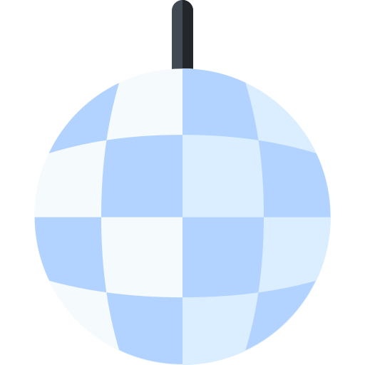 palla da discoteca Basic Rounded Flat icona