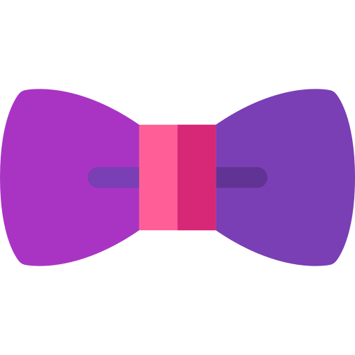 Bow tie Basic Rounded Flat icon