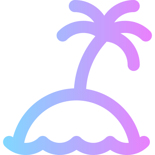 Island Super Basic Rounded Gradient icon
