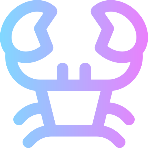 Crab Super Basic Rounded Gradient icon