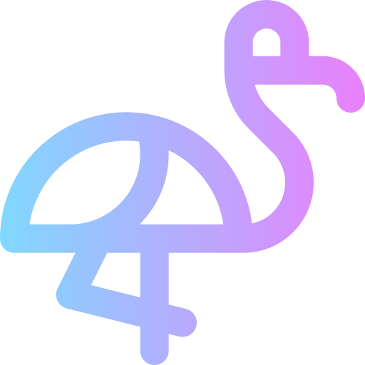 Фламинго Super Basic Rounded Gradient иконка