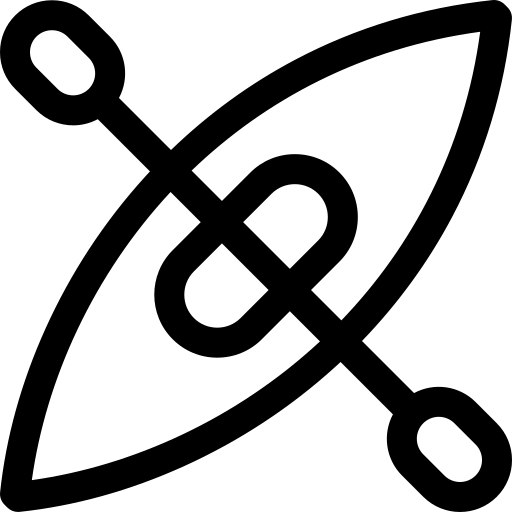 kayak Basic Rounded Lineal icona