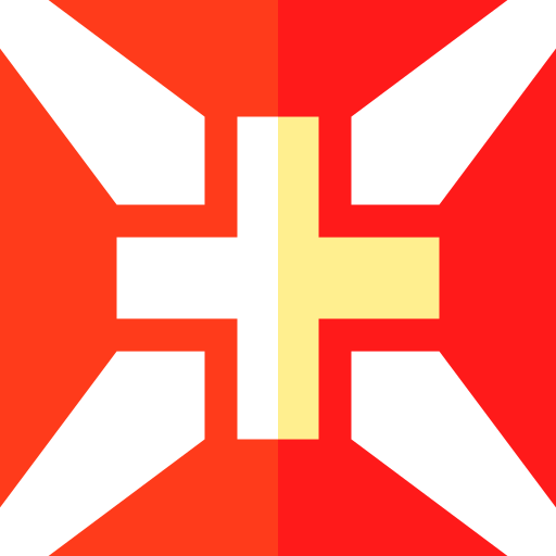 cruz de portugal Basic Straight Flat icono