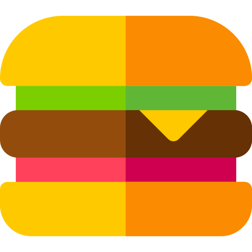 hamburger Basic Rounded Flat icon