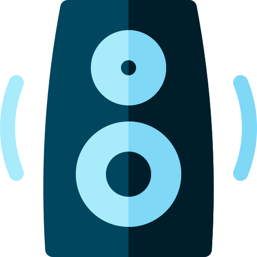 Altavoz Basic Rounded Flat icono