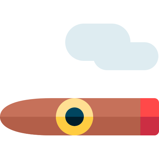 Cigarro Basic Rounded Flat icono