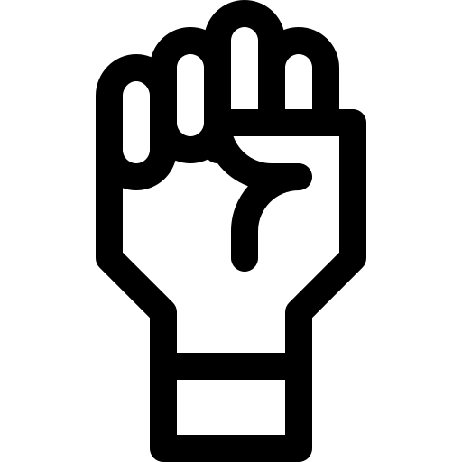 poing Basic Rounded Lineal Icône