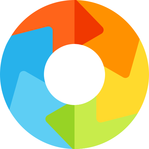Segmented circle arrow Basic Rounded Flat icon