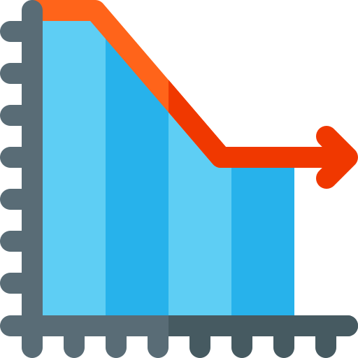 balkendiagramm Basic Rounded Flat icon