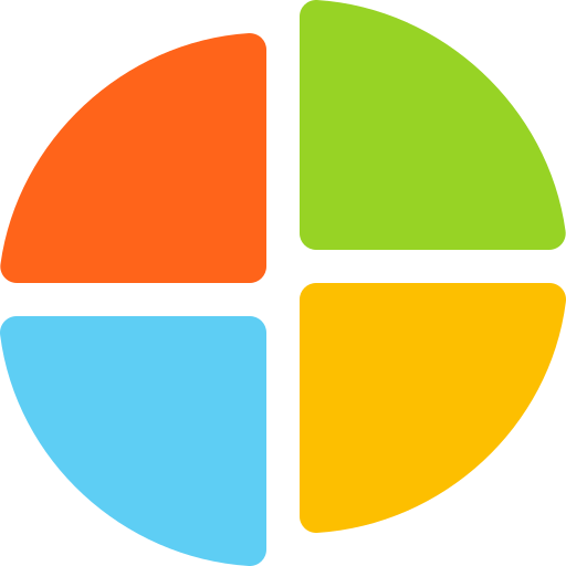 Gráfico circular Basic Rounded Flat icono