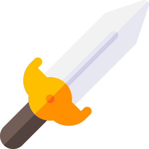 Espada Basic Rounded Flat icono