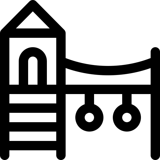 speelplaats Basic Rounded Lineal icoon