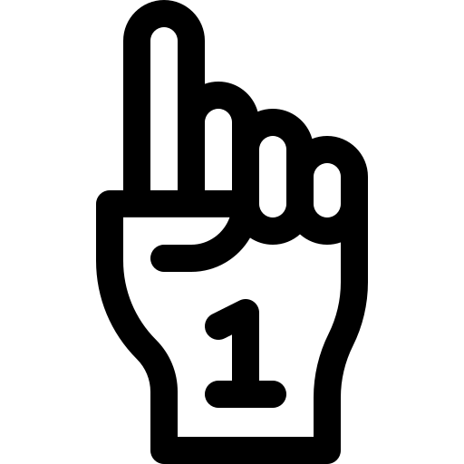 schuim hand Basic Rounded Lineal icoon