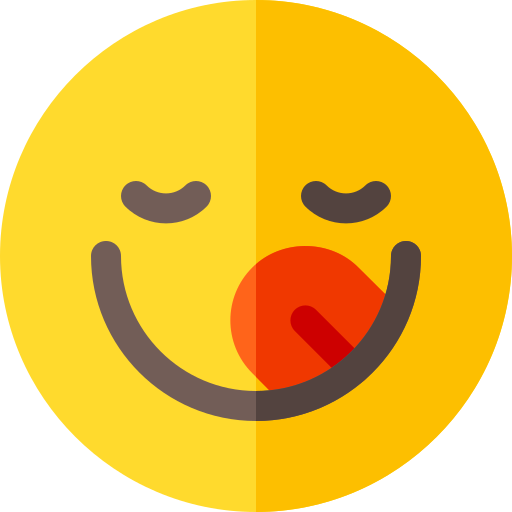 glimlach Basic Rounded Flat icoon