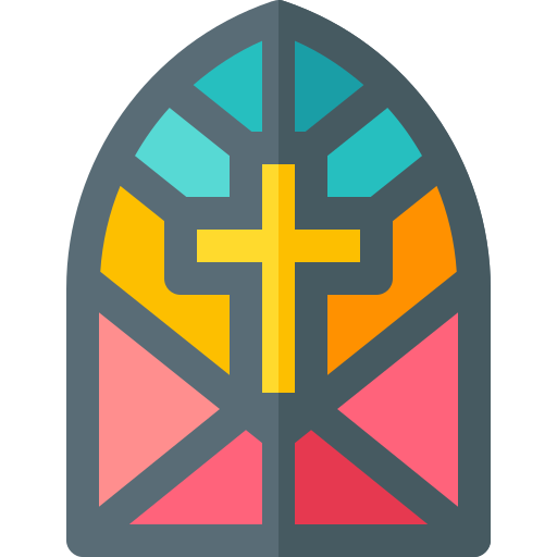 Stained glass window Basic Rounded Flat icon