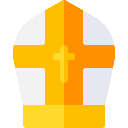 Pope Basic Rounded Flat icon