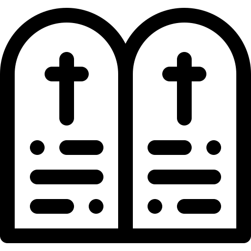 przykazania Basic Rounded Lineal ikona