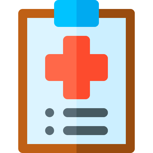 historial médico Basic Rounded Flat icono