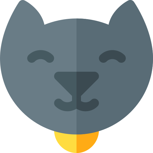 Gato Basic Rounded Flat icono