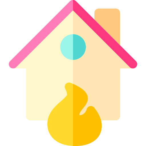 Seguro de hogar Basic Rounded Flat icono