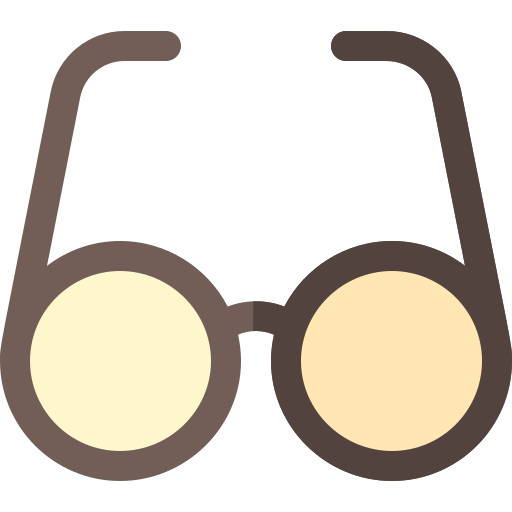 óculos Basic Rounded Flat Ícone