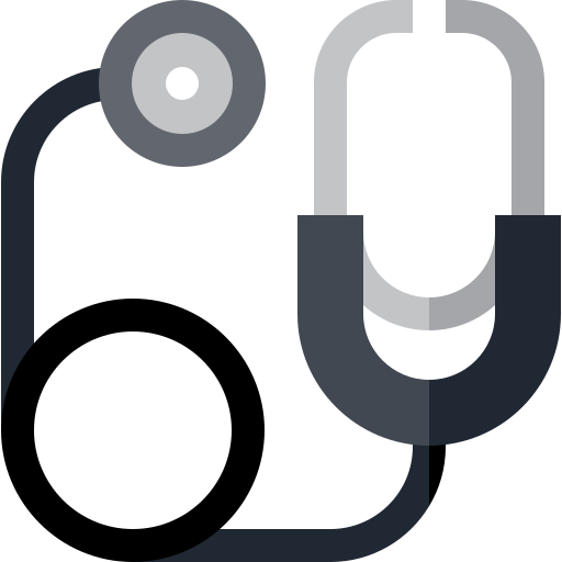 stéthoscope Basic Straight Flat Icône