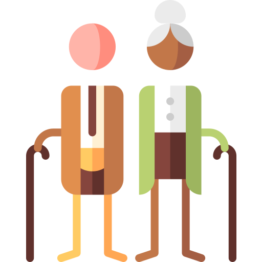 großeltern Puppet Characters Flat icon