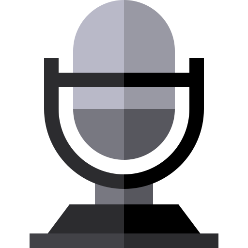 Micrófono Basic Straight Flat icono