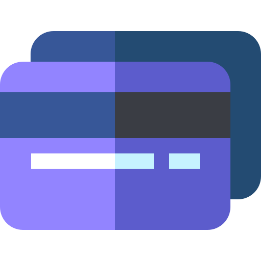 karta kredytowa Basic Straight Flat ikona