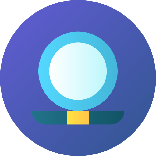 鏡 Flat Circular Gradient icon