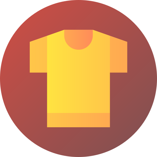 Camiseta Flat Circular Gradient icono