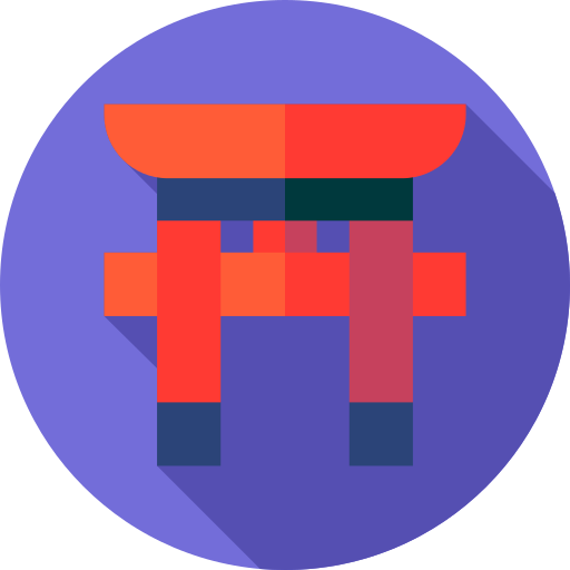 torii Flat Circular Flat icoon