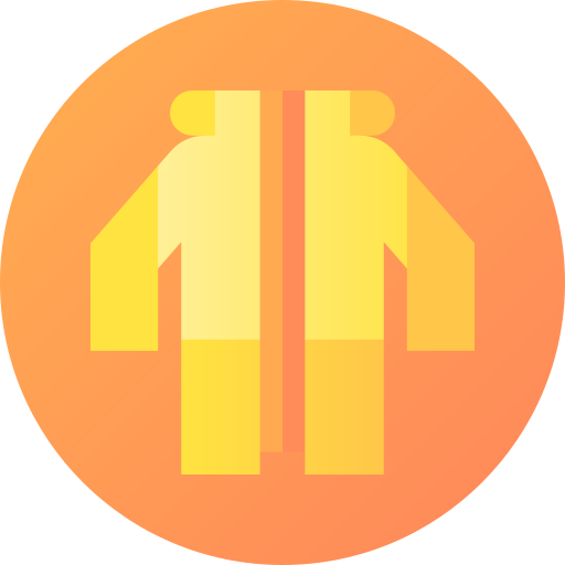 Abrigo Flat Circular Gradient icono