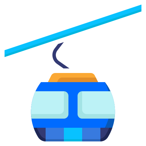 cabina del teleférico Generic color fill icono