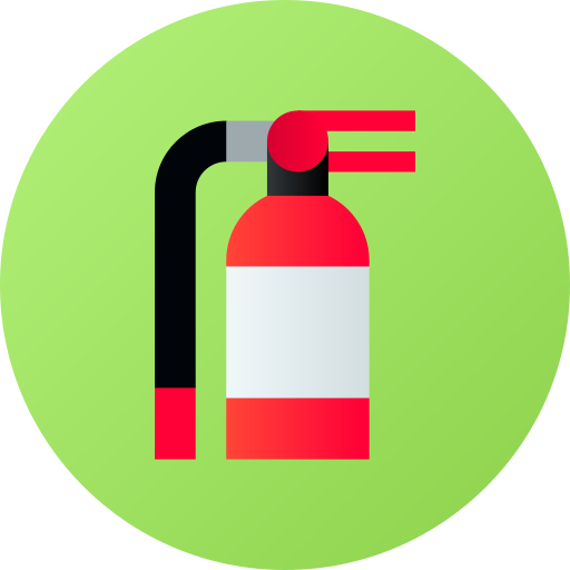 Extintor de incendios Flat Circular Gradient icono