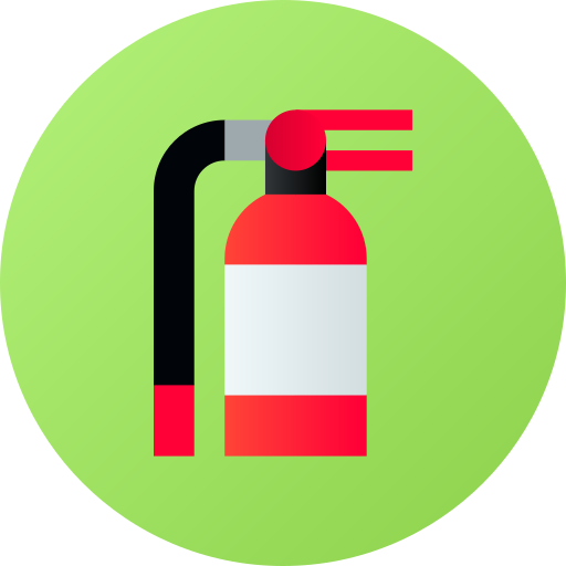 feuerlöscher Flat Circular Gradient icon