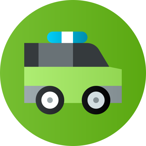 Park ranger Flat Circular Gradient icon